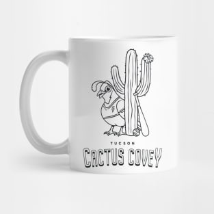 Tucson Cactus Covey B&W Mug